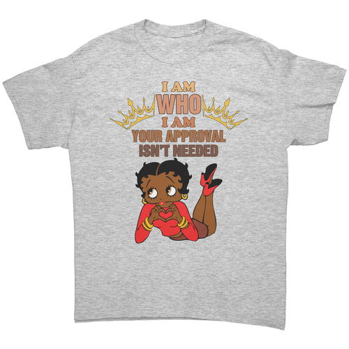 I_Am_Who_I_Am_Shirt_Your_Approval_Is_No_Ash_Grey_Front_Mockup.png