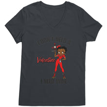 Load image into Gallery viewer, I Dont Need A Valentine Shirt, Valentine Vneck, Betty Boop Shirt, Betty Boop Valentine Womens Shirt, Womens Clothing, Valentine Gift For Her
