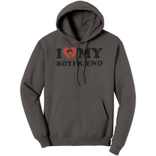 Load image into Gallery viewer, I Love My Boyfriend Hoodie, Cute Valentine Hoodie I Heart My Boyfriend Hoodie Valentines Day Hoodie Valentines Gift For Her Anniversary Gift
