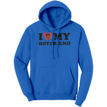 Load image into Gallery viewer, I Love My Boyfriend Hoodie, Cute Valentine Hoodie I Heart My Boyfriend Hoodie Valentines Day Hoodie Valentines Gift For Her Anniversary Gift
