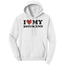Load image into Gallery viewer, I Love My Boyfriend Hoodie, Cute Valentine Hoodie I Heart My Boyfriend Hoodie Valentines Day Hoodie Valentines Gift For Her Anniversary Gift
