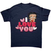 Load image into Gallery viewer, I_Love_You_Betty_Boop_Shirt_Cute_Betty__Navy_Front_Mockup.png
