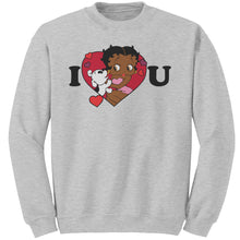 Load image into Gallery viewer, I Love You Betty Boop Sweatshirt, I Love You Sweatshirt, Christmas Gift for Her, Betty Boop Womens Sweatshirt Gift, Christmas Sweater Gift
