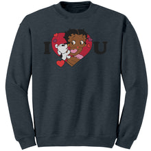 Load image into Gallery viewer, I Love You Betty Boop Sweatshirt, I Love You Sweatshirt, Christmas Gift for Her, Betty Boop Womens Sweatshirt Gift, Christmas Sweater Gift
