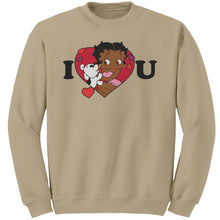 Load image into Gallery viewer, I Love You Betty Boop Sweatshirt, I Love You Sweatshirt, Christmas Gift for Her, Betty Boop Womens Sweatshirt Gift, Christmas Sweater Gift

