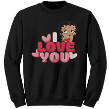 Load image into Gallery viewer, I_Love_You_Betty_Boop_Sweatshirt_I_Love__Black_Mockup.png
