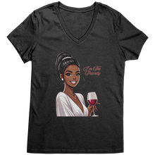 Load image into Gallery viewer, Im_The_Priority_Vneck_Cute_Valentines__Jet_Black_Mockup.png
