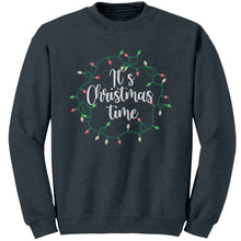 Load image into Gallery viewer, It&#39;s Christmas Time Sweatshirt, Merry Christmas Sweatshirt, Cute Christmas Sweatshirt, Christmas Present, Christmas Gifts, Black Friday Sale
