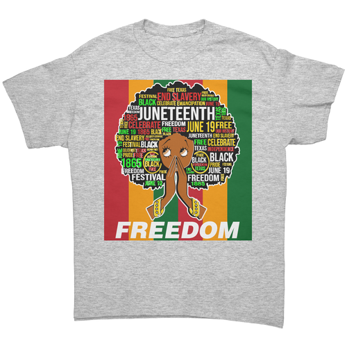 Juneteenth_Shirt_Freedom_Shirt_Betty_B_Ash_Grey_Front_Mockup.png