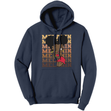 Load image into Gallery viewer, Melanin_Hoodie_Black_Betty_Boop_Hoodie_Navy_Front_Mockup.png
