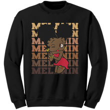 Load image into Gallery viewer, Melanin_Sweatshirt_Black_Betty_Boop_Swe_Black_Mockup.png

