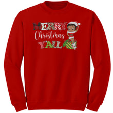 Load image into Gallery viewer, Merry Christmas You All Sweatshirt, Christmas Sweatshirt, Betty Boop Sweatshirt, Unique Christmas Gifts Her, Betty Boop , Womens Sweatshirt
