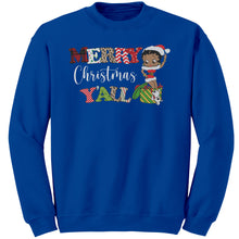 Load image into Gallery viewer, Merry Christmas You All Sweatshirt, Christmas Sweatshirt, Betty Boop Sweatshirt, Unique Christmas Gifts Her, Betty Boop , Womens Sweatshirt

