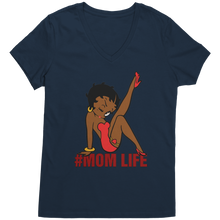 Load image into Gallery viewer, Mom_Life_Betty_Boop_Shirt_Cute_Betty_Bo_New_Navy_Mockup.png
