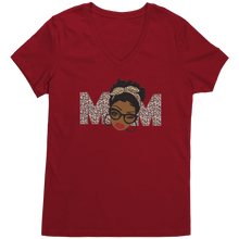 Load image into Gallery viewer, Mom_Vneck_Shirt_Mom_Shirt_Mom_Tshirt__Classic_Red_Mockup.png
