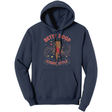 Load image into Gallery viewer, Music_Lover_Iconic_Style_Betty_Boop_Hood_Navy_Front_Mockup.png
