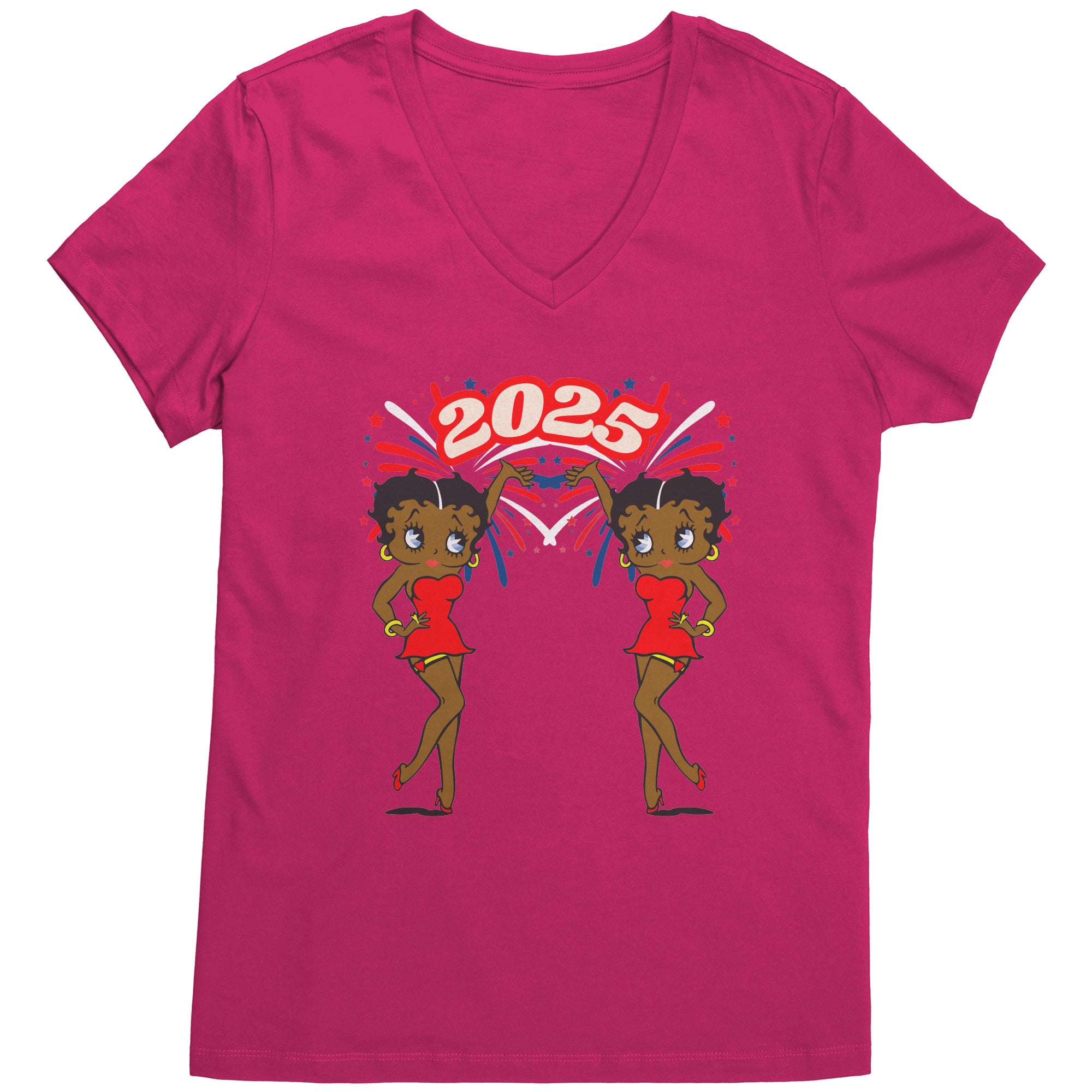 New Year 2025 Betty Boop Design Shirt, Betty Boop Vneck, 2025