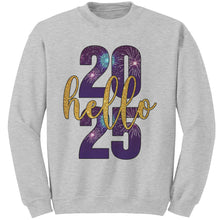 Load image into Gallery viewer, New Year Sweatshirt, Hello 2025 Sweatshirt, Happy New Year Sweater, Christmas Sweatshirt, Christmas Gift For Family Sweatshirt Gift

