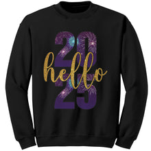 Load image into Gallery viewer, New Year Sweatshirt, Hello 2025 Sweatshirt, Happy New Year Sweater, Christmas Sweatshirt, Christmas Gift For Family Sweatshirt Gift
