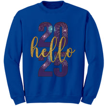 Load image into Gallery viewer, New Year Sweatshirt, Hello 2025 Sweatshirt, Happy New Year Sweater, Christmas Sweatshirt, Christmas Gift For Family Sweatshirt Gift
