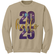 Load image into Gallery viewer, New Year Sweatshirt, Hello 2025 Sweatshirt, Happy New Year Sweater, Christmas Sweatshirt, Christmas Gift For Family Sweatshirt Gift
