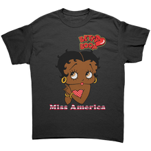Load image into Gallery viewer, Patriotic_Shirts_Miss_USA_Shirt_Miss_A_Black_Front_Mockup.png
