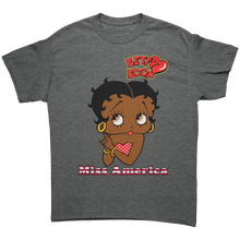 Load image into Gallery viewer, Patriotic_Shirts_Miss_USA_Shirt_Miss_A_Graphite_Heather_Front_Mockup.png
