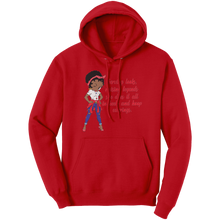 Load image into Gallery viewer, Raising_Legend_Mom_Womens_Hoodie_Cute_B_Red_Front_Mockup.png
