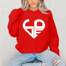 Load image into Gallery viewer, Love Sweatshirt, Couple Sweatshirt, Lovers Valentine Sweatshirt, Valentine Shirt, Valentines Gift, Couple Gifts, Lovers Matching Sweatshirt
