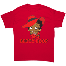 Load image into Gallery viewer, Retro_Betty_Boop_Shirt_for_Women__Cut_Red_Front_Mockup.png

