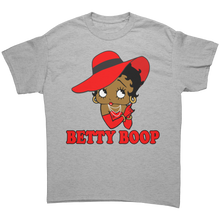 Load image into Gallery viewer, Retro_Betty_Boop_Shirt_for_Women__Cut_Sport_Grey_Front_Mockup.png
