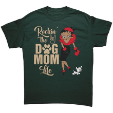 Load image into Gallery viewer, Rocking_The_Dog_Mom_Life_Shirt_Mom_Shir_Forest_Green_Mockup.png
