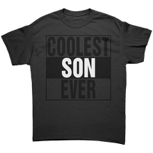 Load image into Gallery viewer, Son_Shirt_Coolest_Son_Ever_Shirt_Son_T_Black_Front_Mockup.png
