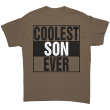 Load image into Gallery viewer, Son_Shirt_Coolest_Son_Ever_Shirt_Son_T_Brown_Savana_Front_Mockup.png
