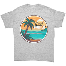 Load image into Gallery viewer, Travel Shirt, Lets Travel the World Shirt, World Traveler Shirt, Gift for Traveler Tshirt, Vacation Shirt, Adventure Shirt, Souvenir Gift
