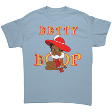 Load image into Gallery viewer, Vintage_Betty_Boop_Shirt_Retro_Betty_Bo_Light_Blue_Front_Mockup.png
