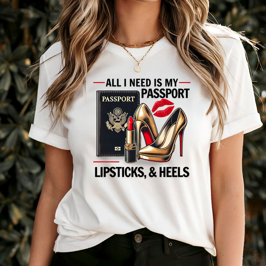 All I Need Is My Passport Shirt, Womens Travel Shirt, World Traveler Shirt, Vacation Shirt, Adventure Shirt Gift For Traveler, Black Friday
