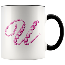 Load image into Gallery viewer, Initial U | Monogram Coffee Mug | Custom Letter Mug | Bling Style | Initial Letter Cup
