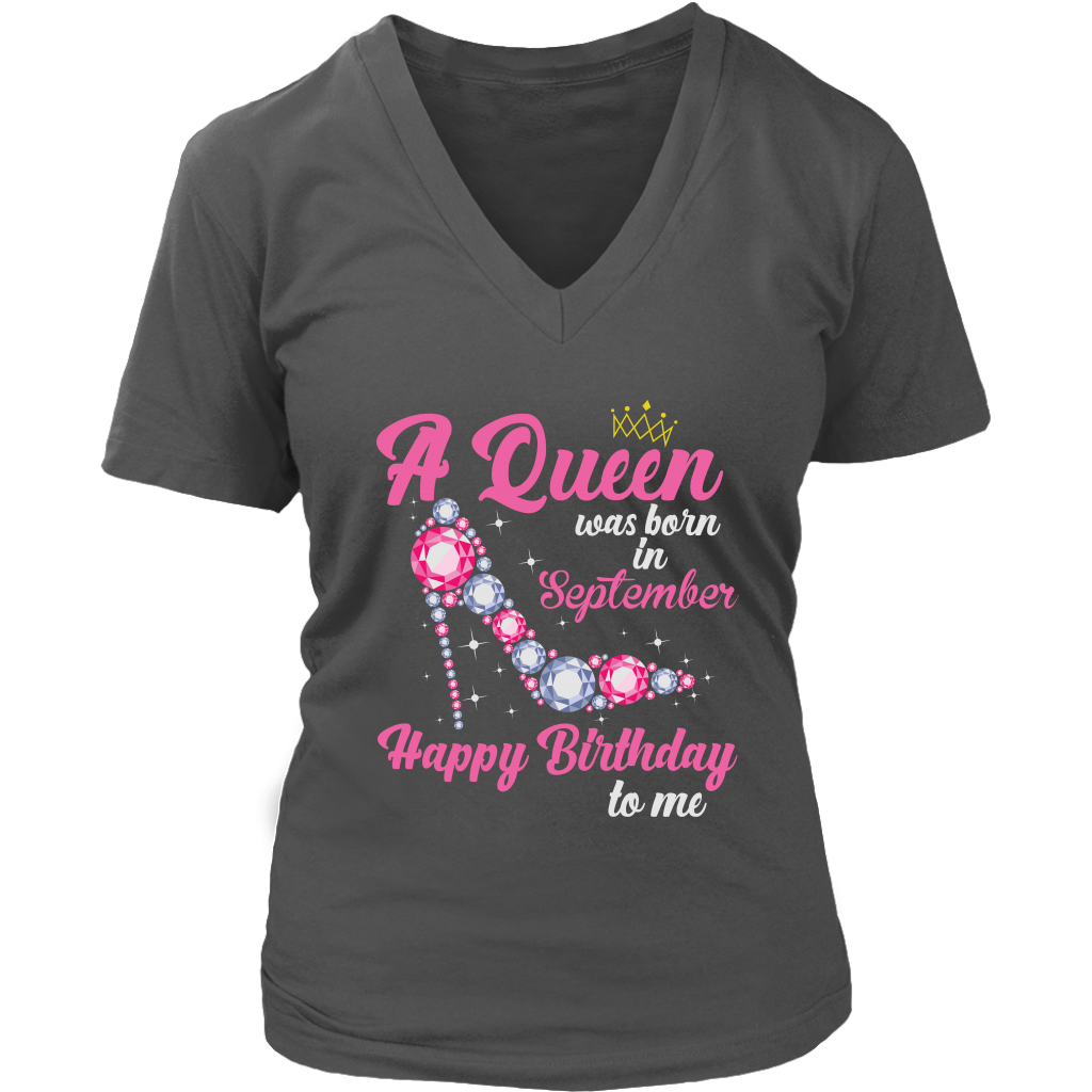 September l Birthday Queen | Birthday Gifts for Her | Happy Birthday T-Shirt