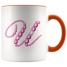 Load image into Gallery viewer, Initial U | Monogram Coffee Mug | Custom Letter Mug | Bling Style | Initial Letter Cup
