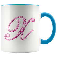 Load image into Gallery viewer, Initial X | Monogram Coffee Mug | Custom Letter Mug | Bling Style | Initial Letter Cup

