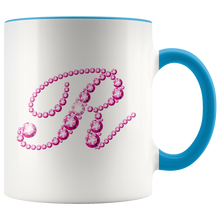 Load image into Gallery viewer, Initial R | Monogram Coffee Mug | Custom Letter Mug | Bling Style | Initial Letter Cup
