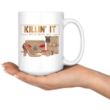 Load image into Gallery viewer, Killing It | 15 oz Mug | Coffee Mug | Gifts for Her | Hot or Tea Beverage | Gold Motivation
