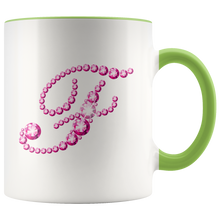 Load image into Gallery viewer, Initial F | Monogram Coffee Mug | Custom Letter Mug | Bling Style | Initial Letter Cup
