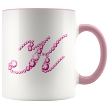 Load image into Gallery viewer, Initial K | Monogram Coffee Mug | Custom Letter Mug | Bling Style | Initial Letter Cup
