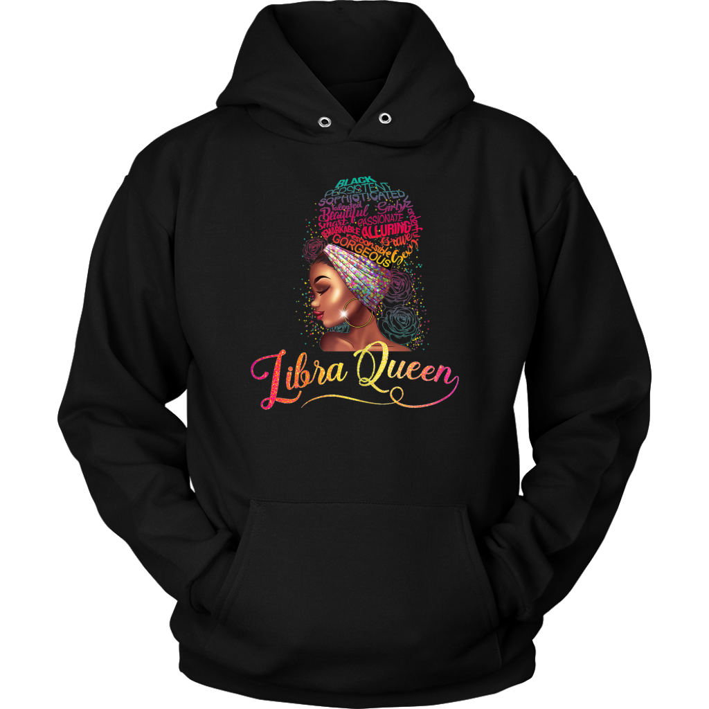 Libra Queen | Birthday Hoodie | Gifts for Her | October Birthday | Zodiac