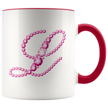 Load image into Gallery viewer, Initial L | Monogram Coffee Mug | Custom Letter Mug | Bling Style | Initial Letter Cup
