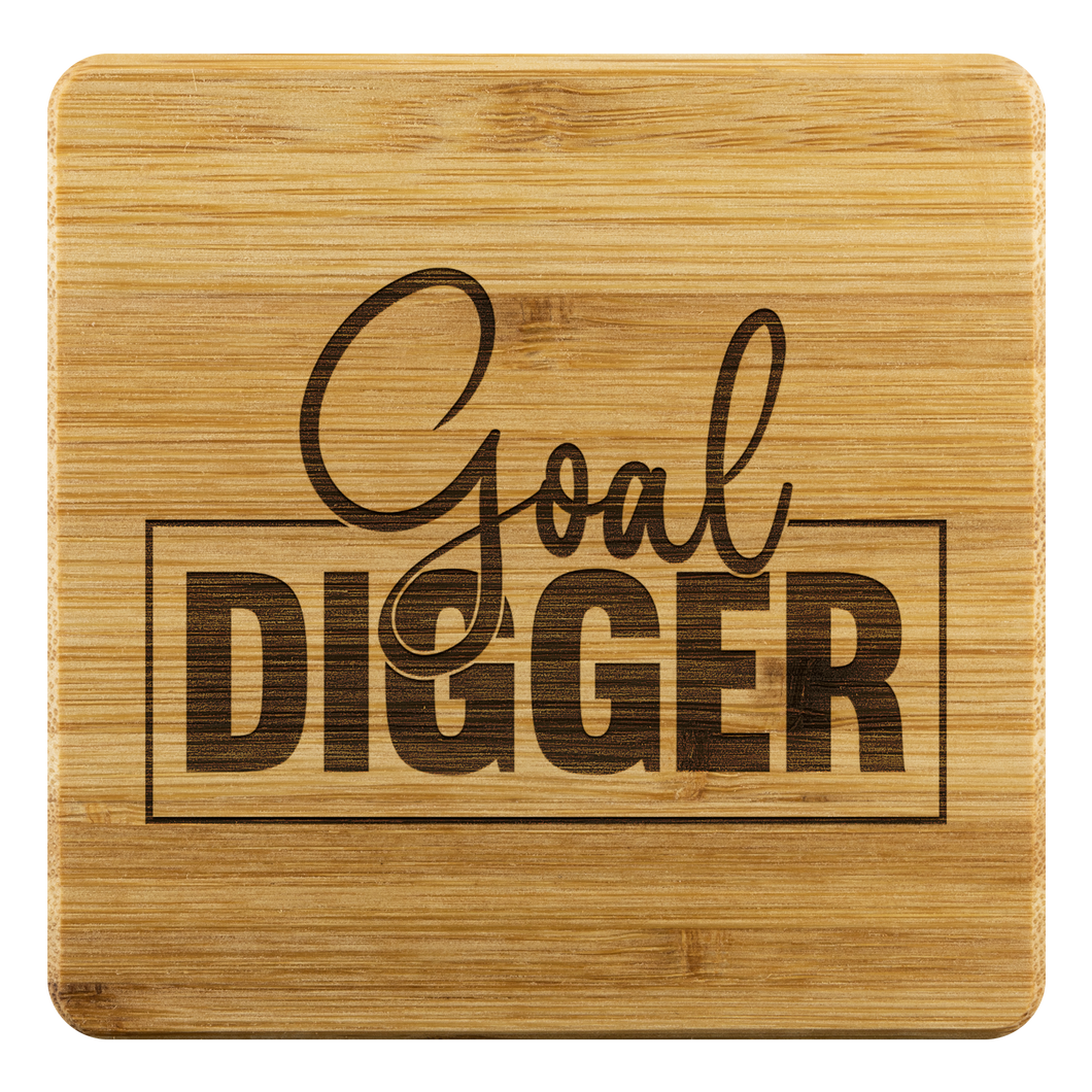 Goal Digger Bamboo Coasters