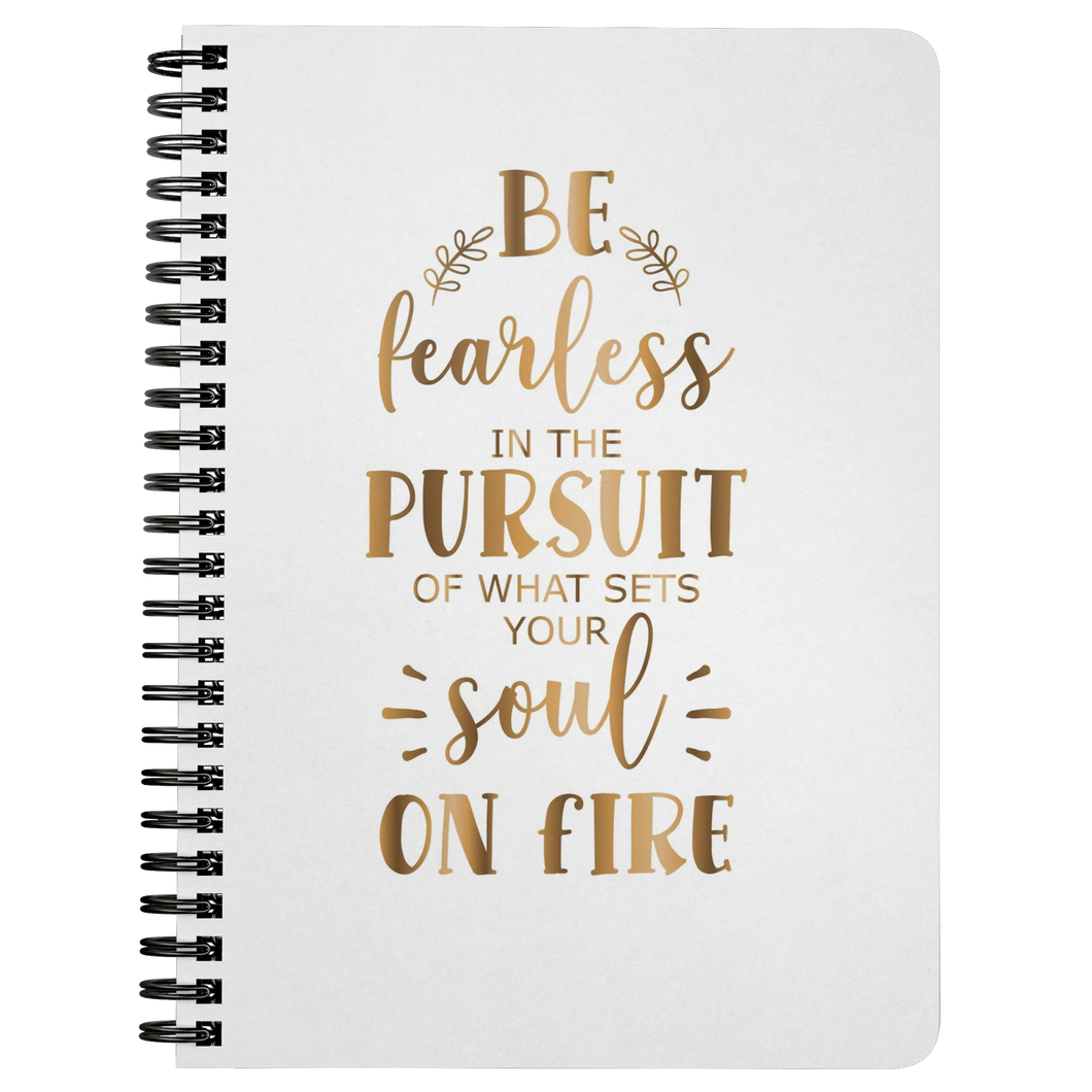 Be Fearless | Gold Motivation | Affirmation | Inspire | Boss Lady | Journal