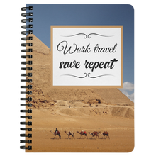 Load image into Gallery viewer, Work Travel Save Repeat | Travel Journal | International Travel | Travel Notebook
